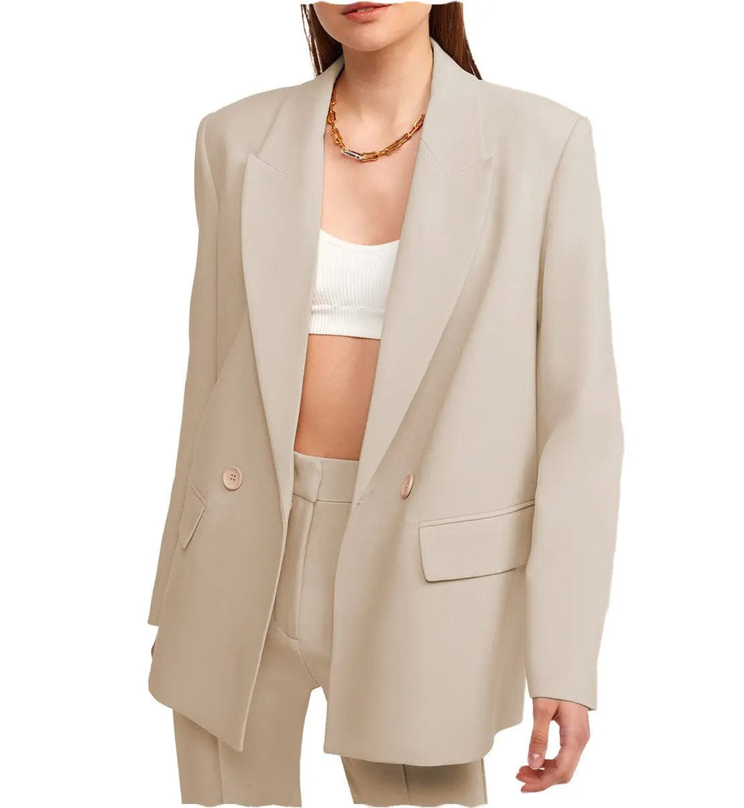 solovedress Women Suit 2 Pieces Peak Lapel Blazer