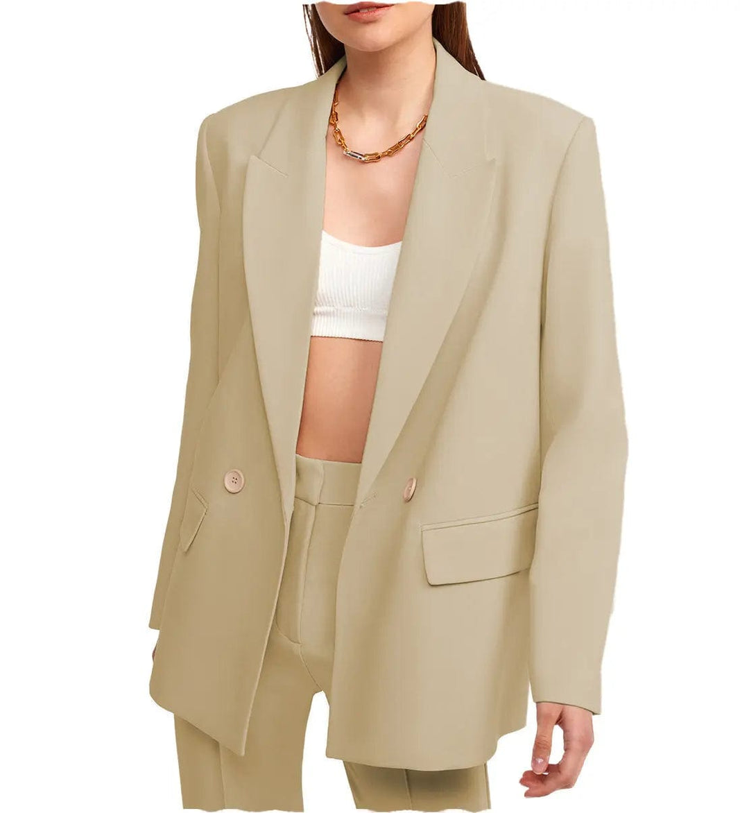 solovedress Women Suit 2 Pieces Peak Lapel Blazer