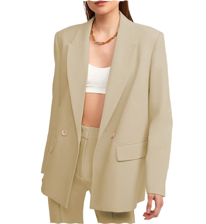 solovedress Women Suit 2 Pieces Peak Lapel Blazer