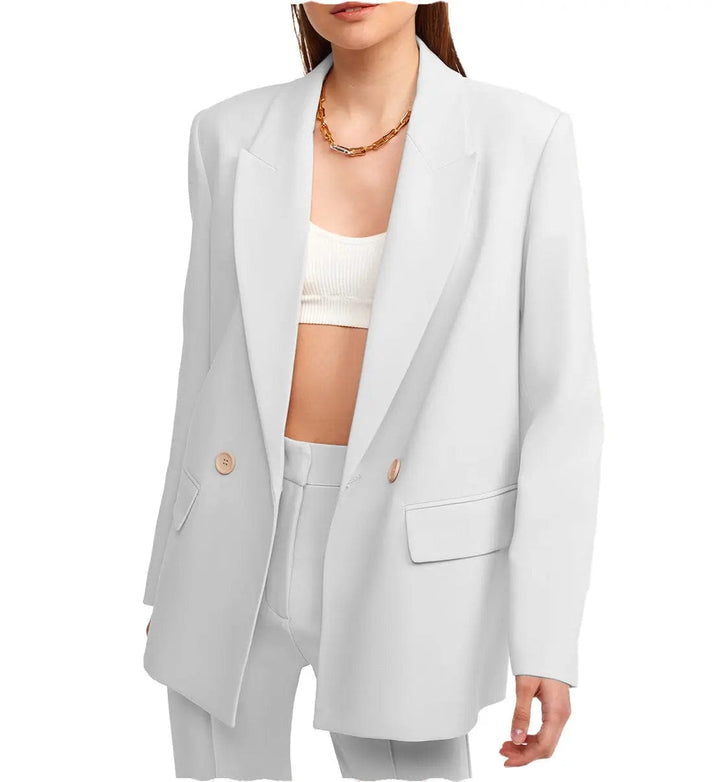 solovedress Women Suit 2 Pieces Peak Lapel Blazer