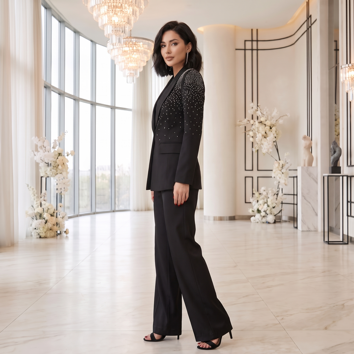SoloveDress Luxury Diamond Suits Women&