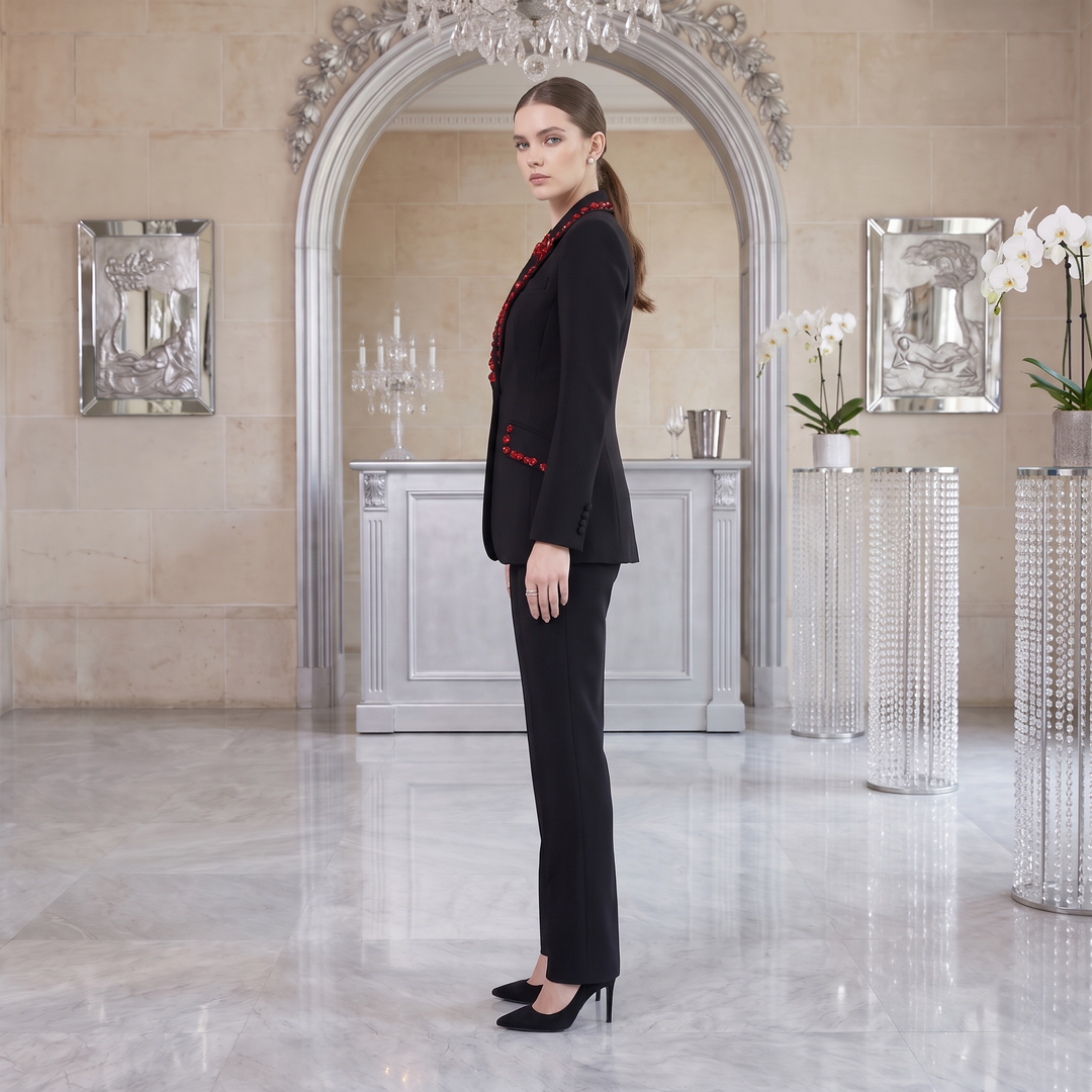 SoloveDress Luxury Diamond Suits Women&