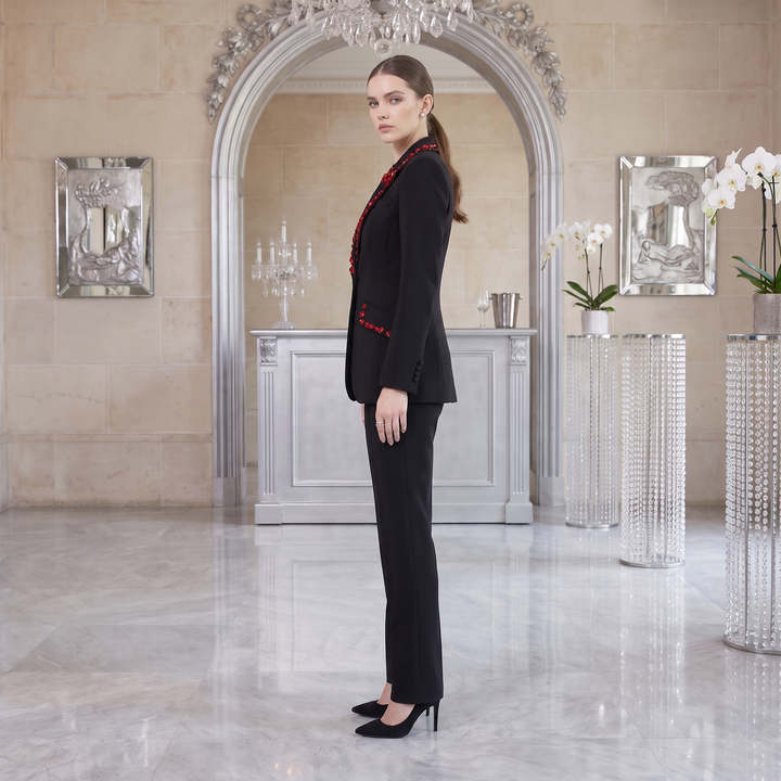 SoloveDress Luxury Diamond Suits Women&