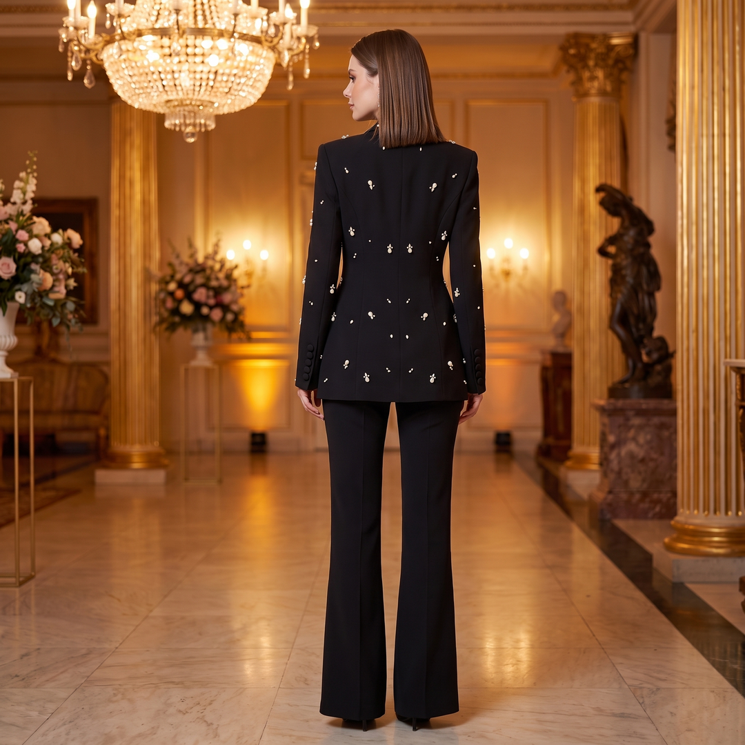 SoloveDress Luxury Diamond Suits Women&