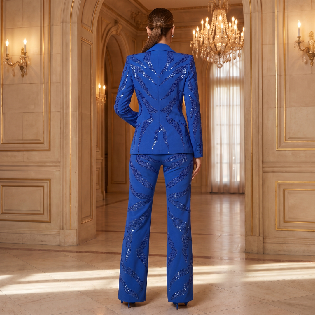 SoloveDress Luxury Diamond Suits Women&