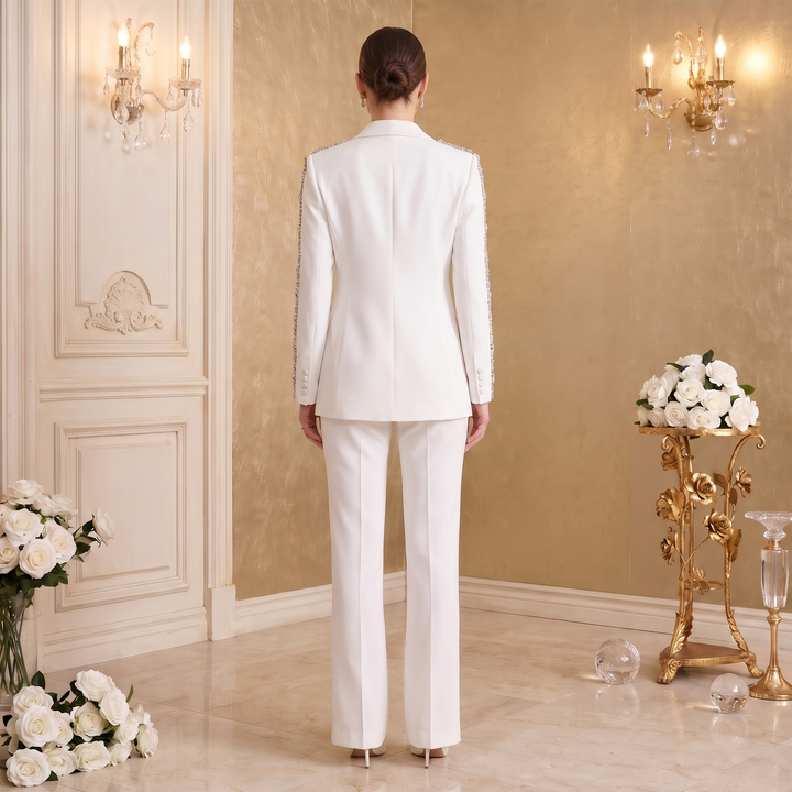 SoloveDress Luxurious Diamond Suits Women&