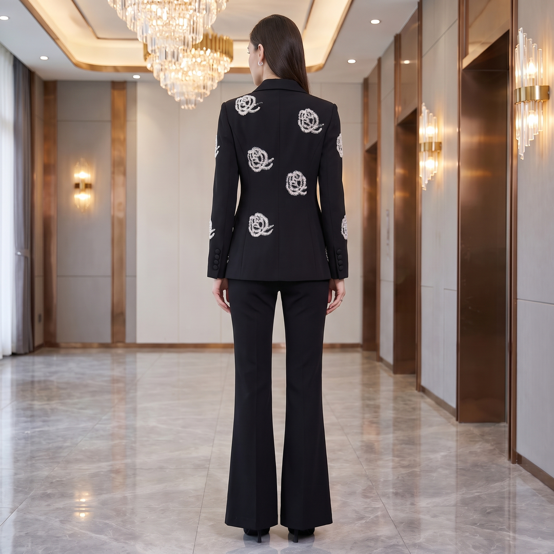 SoloveDress Beaded Suits Women&