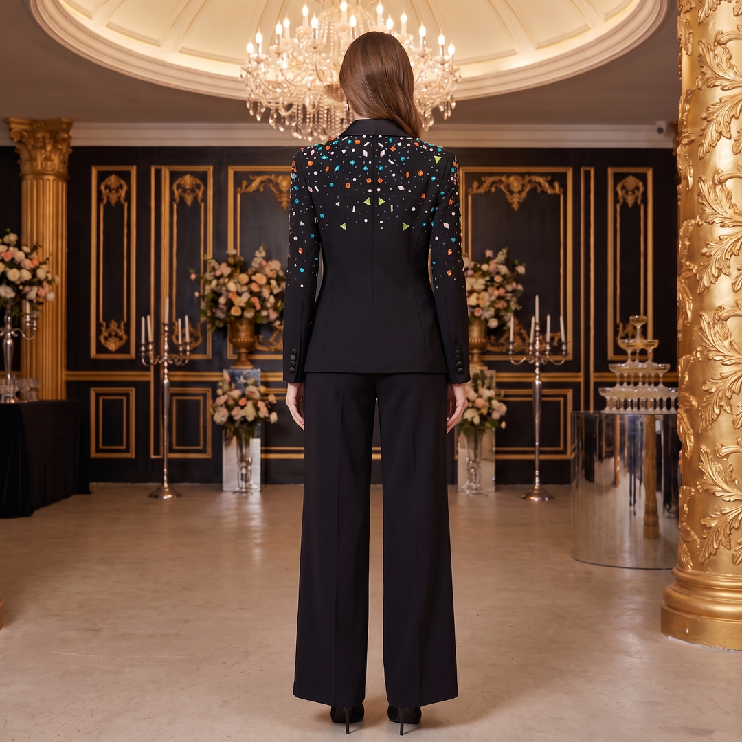 SoloveDress Diamond Suits Women&