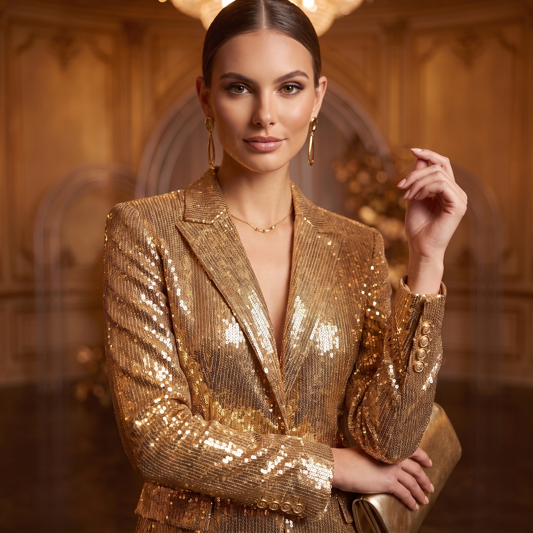 SoloveDress Gold Women&