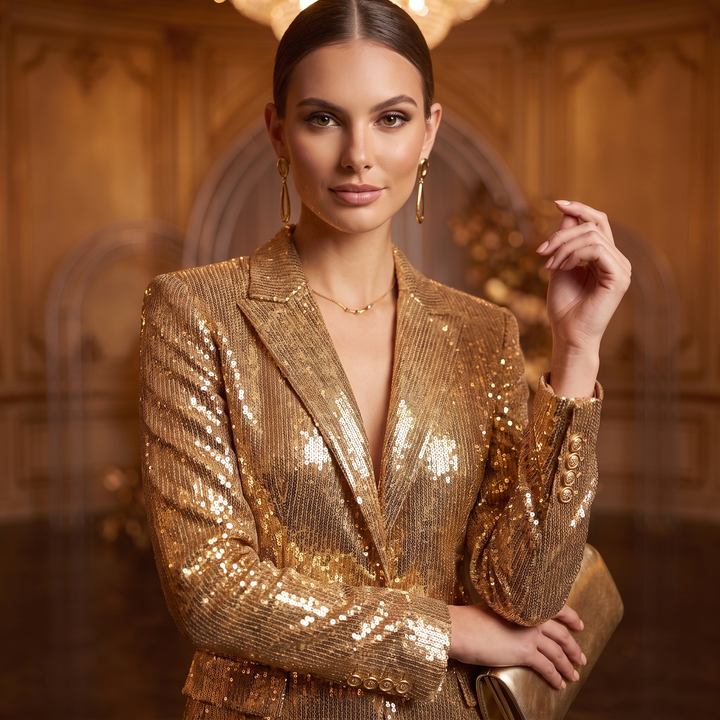SoloveDress Gold Women&