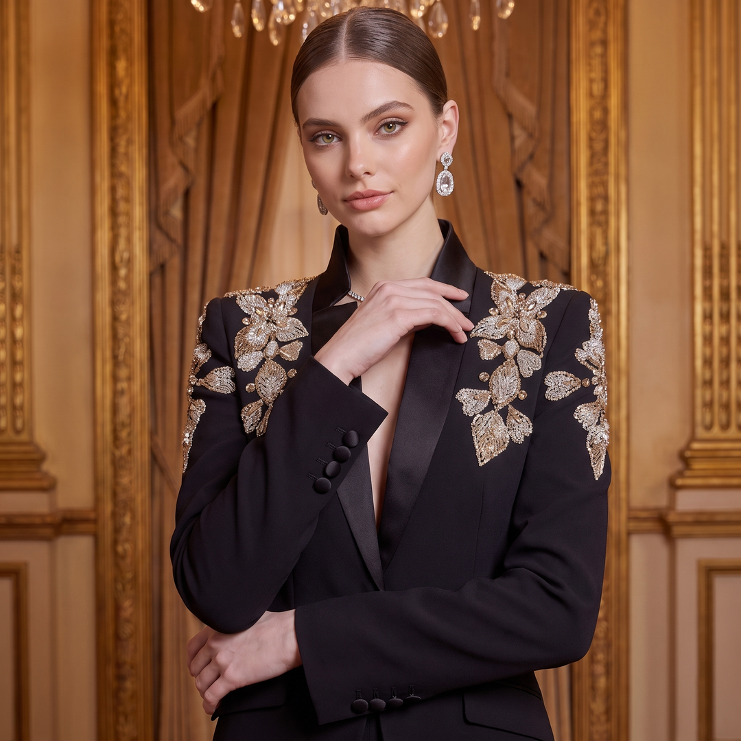 SoloveDress Diamond Suits Women&