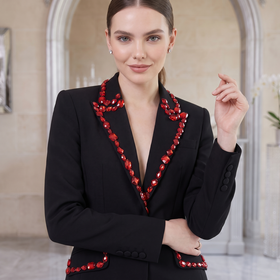 SoloveDress Luxury Diamond Suits Women&