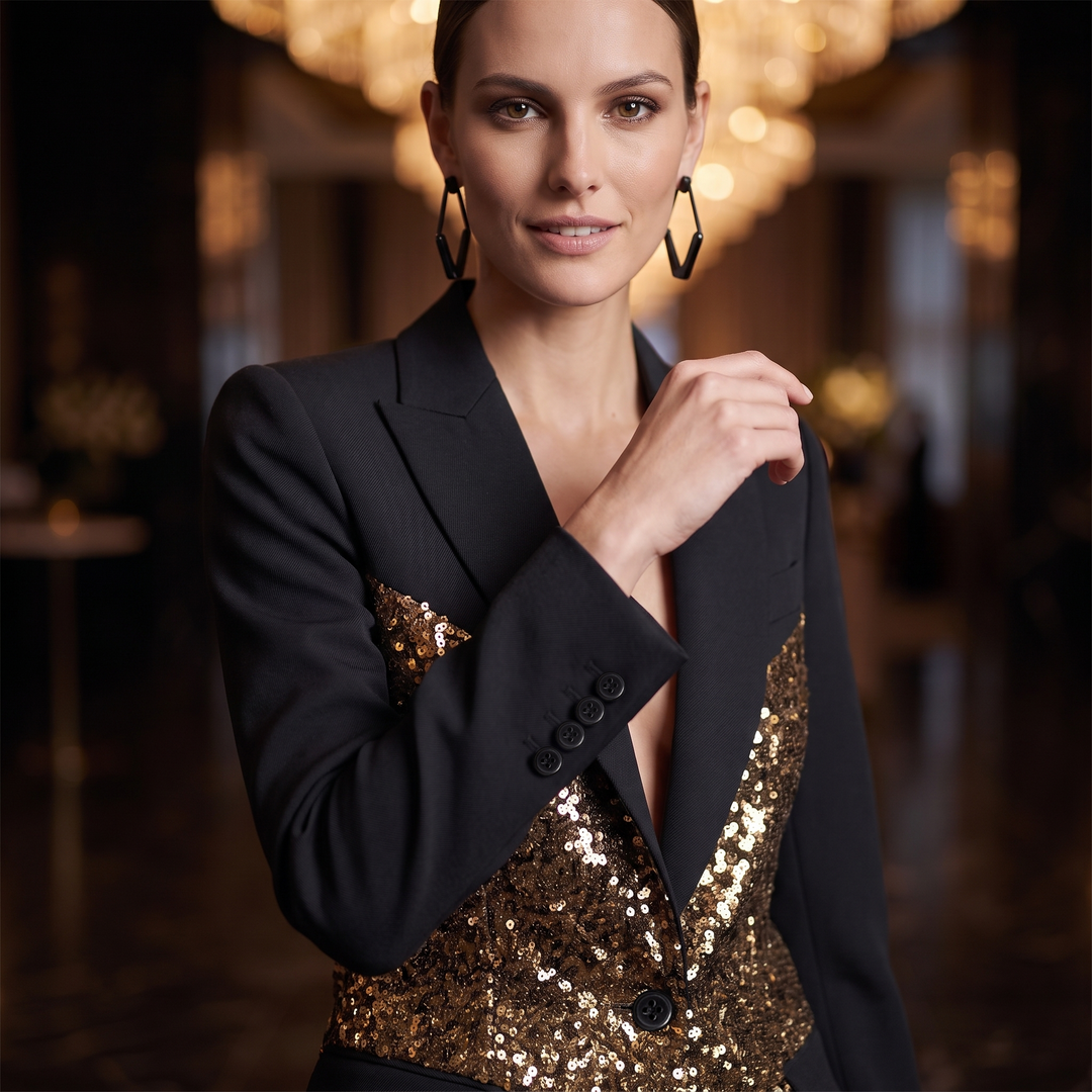SoloveDress Sequins Women&