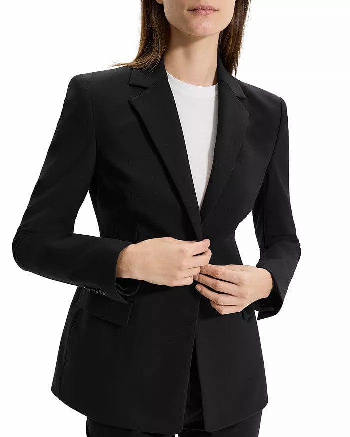 solovedress 2 Piece Business Casual Peak Lapel Women‘s Suit (Blazer+Pants)