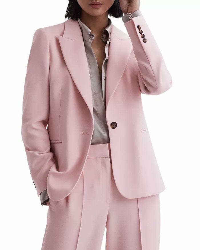 solovedress 2 Piece Business Casual Peak Lapel Women Suit (Blazer+Pants)