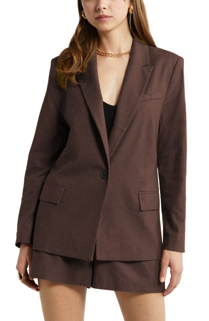 solovedress 2 Piece Fashion Slim Single Buttons Women's Suit (Blazer+Pants)