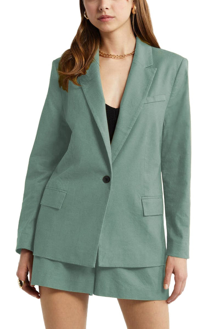 solovedress 2 Piece Fashion Slim Single Buttons Women's Suit (Blazer+Pants) (Copy)