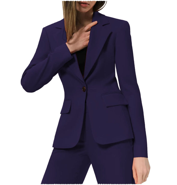 solovedress 2 Pieces Notch Lapel Single Buttons Women Suit (Blazer+Pants)