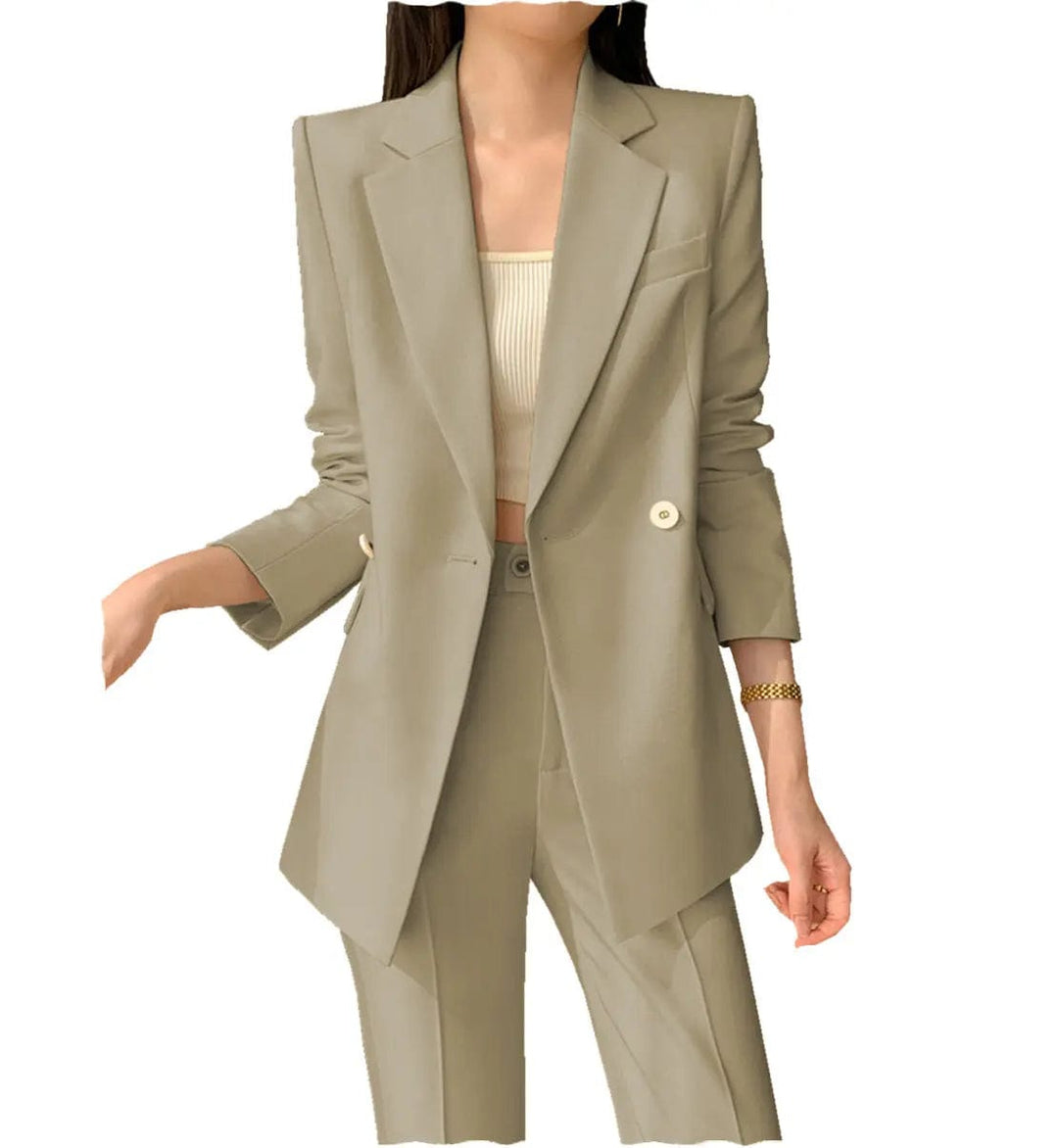 solovedress 2 Pieces Notch Lapel Women Suit