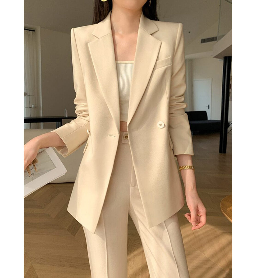 solovedress 2 Pieces Notch Lapel Women Suit