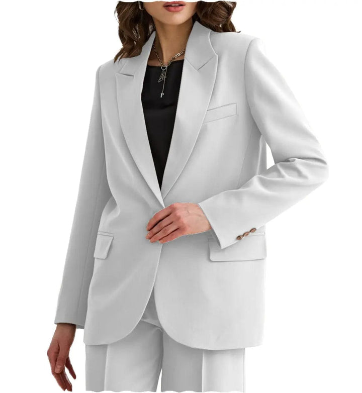 solovedress 2 PIeces Peak Lapel Women Suit（Blazer+Pants）