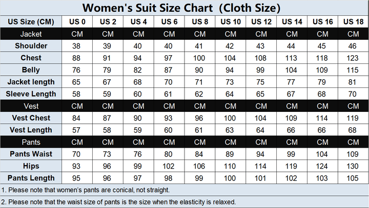 solovedress 2 Pieces Single Buttons Notch Lapel Women Suit (Blazer+Pants)