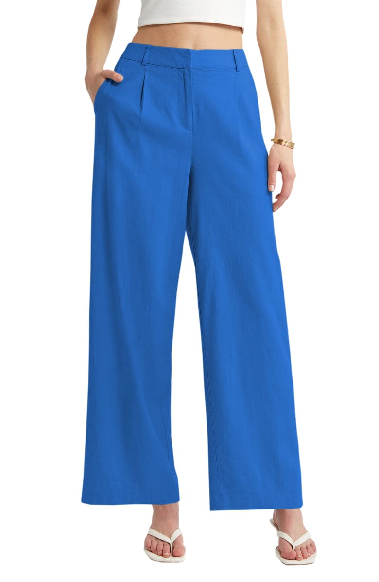 solovedress Beige Linen Casual Women's Pants