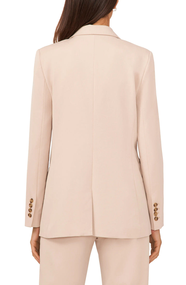solovedress Beige Single Button Casual Women Blazer