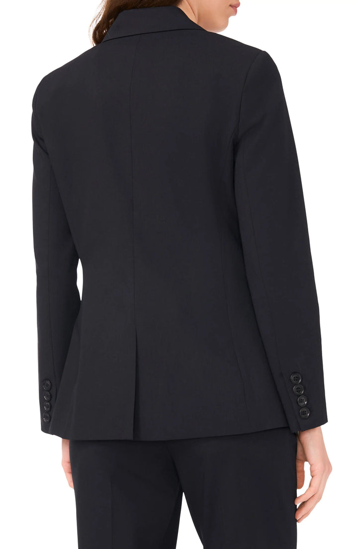 solovedress Black 2 Piece Notch Lapel Single Button Business Women Suit (Blazer+Pants)