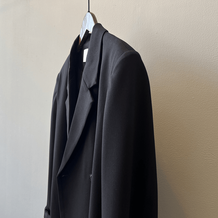 solovedress Black High-Quality Irregular Back Slit Fashionable Casual Women's Blazer