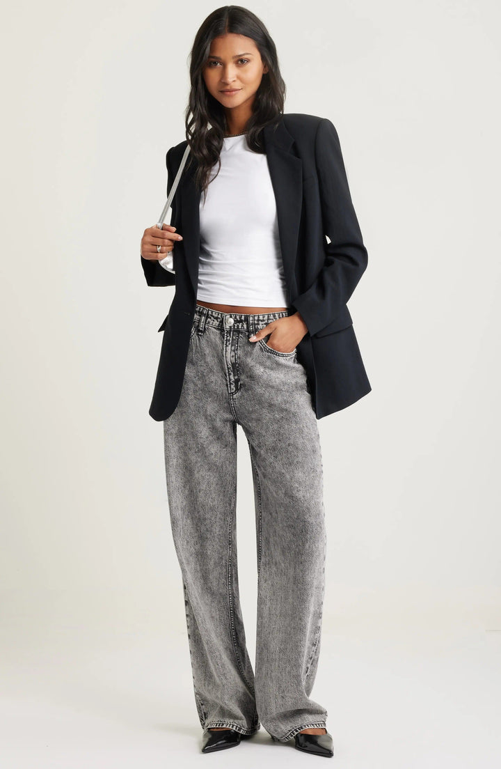 solovedress Black Notch Lapel Single Button Casual Women Blazer