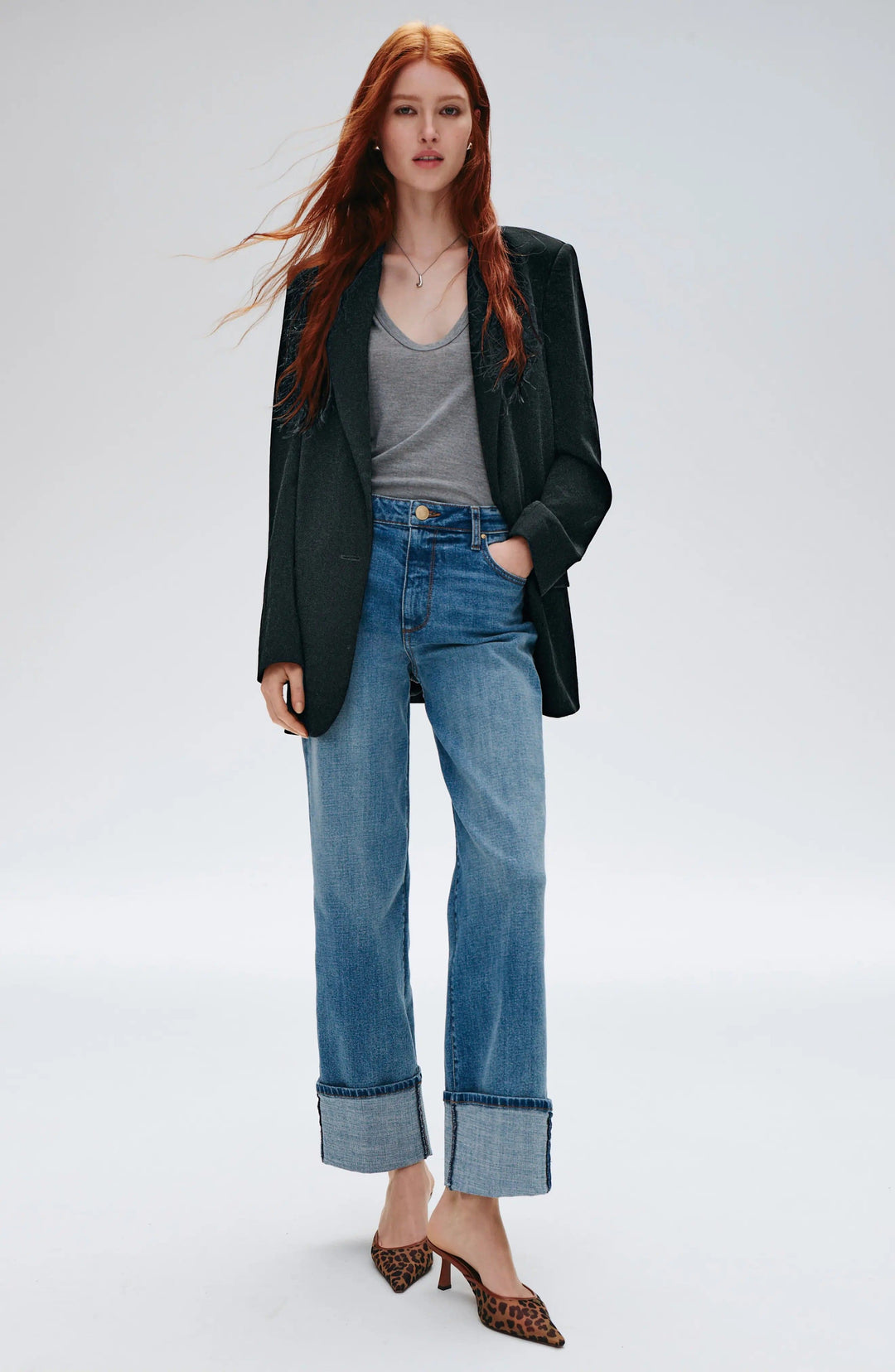 solovedress Black Notch Lapel Single Button Casual Women Blazer