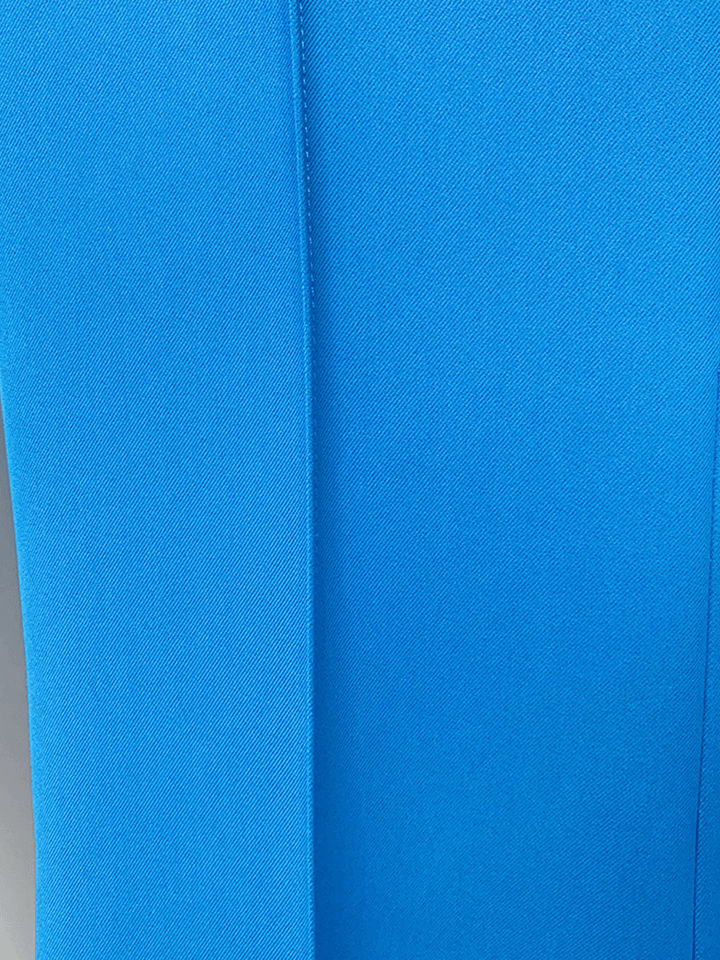 solovedress Blue 2 Piece Peak Lapel Single Breasted Slim Fit Women's Suit