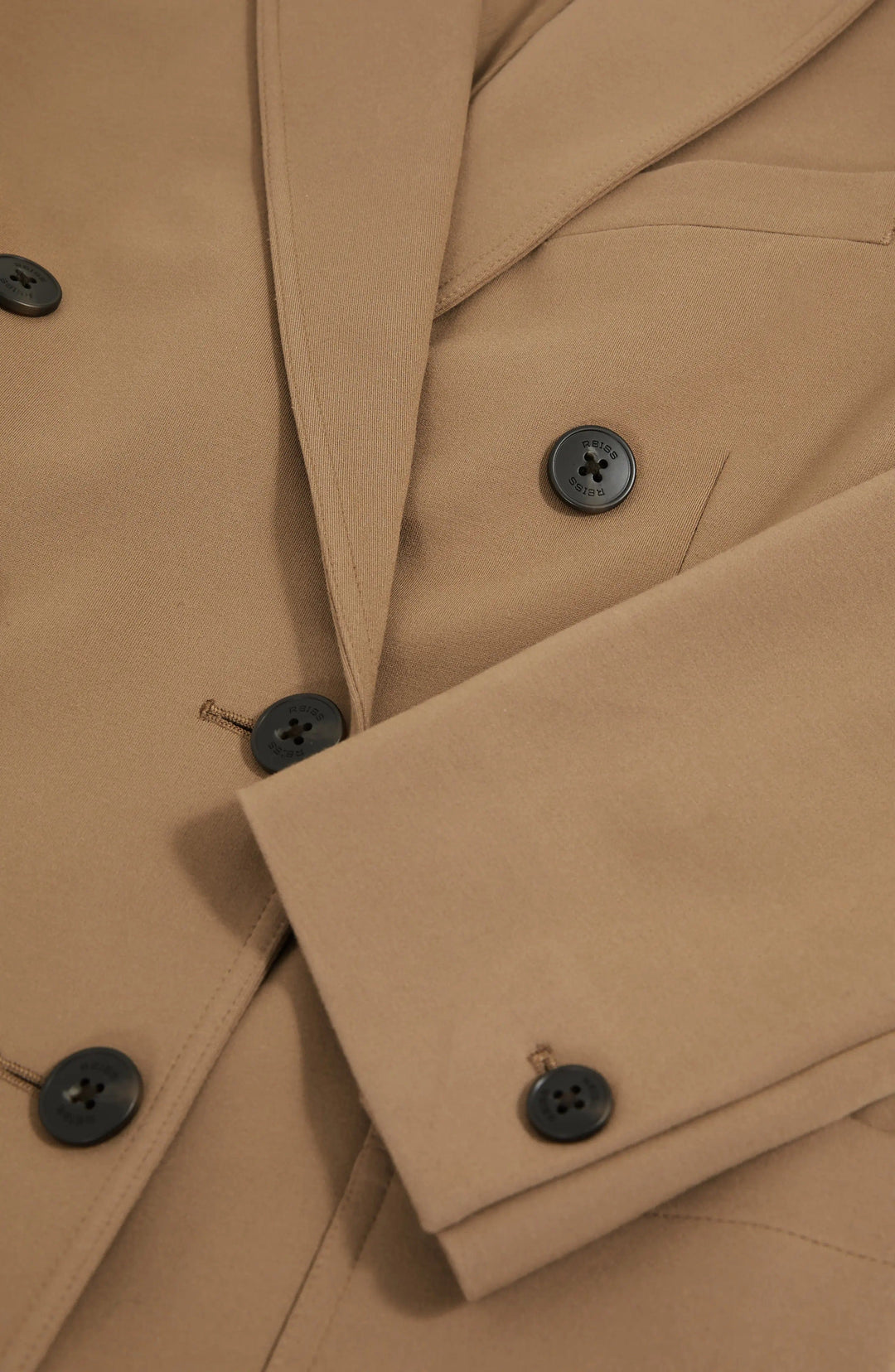 solovedress Camel Double Breasted Casual Women Blazer