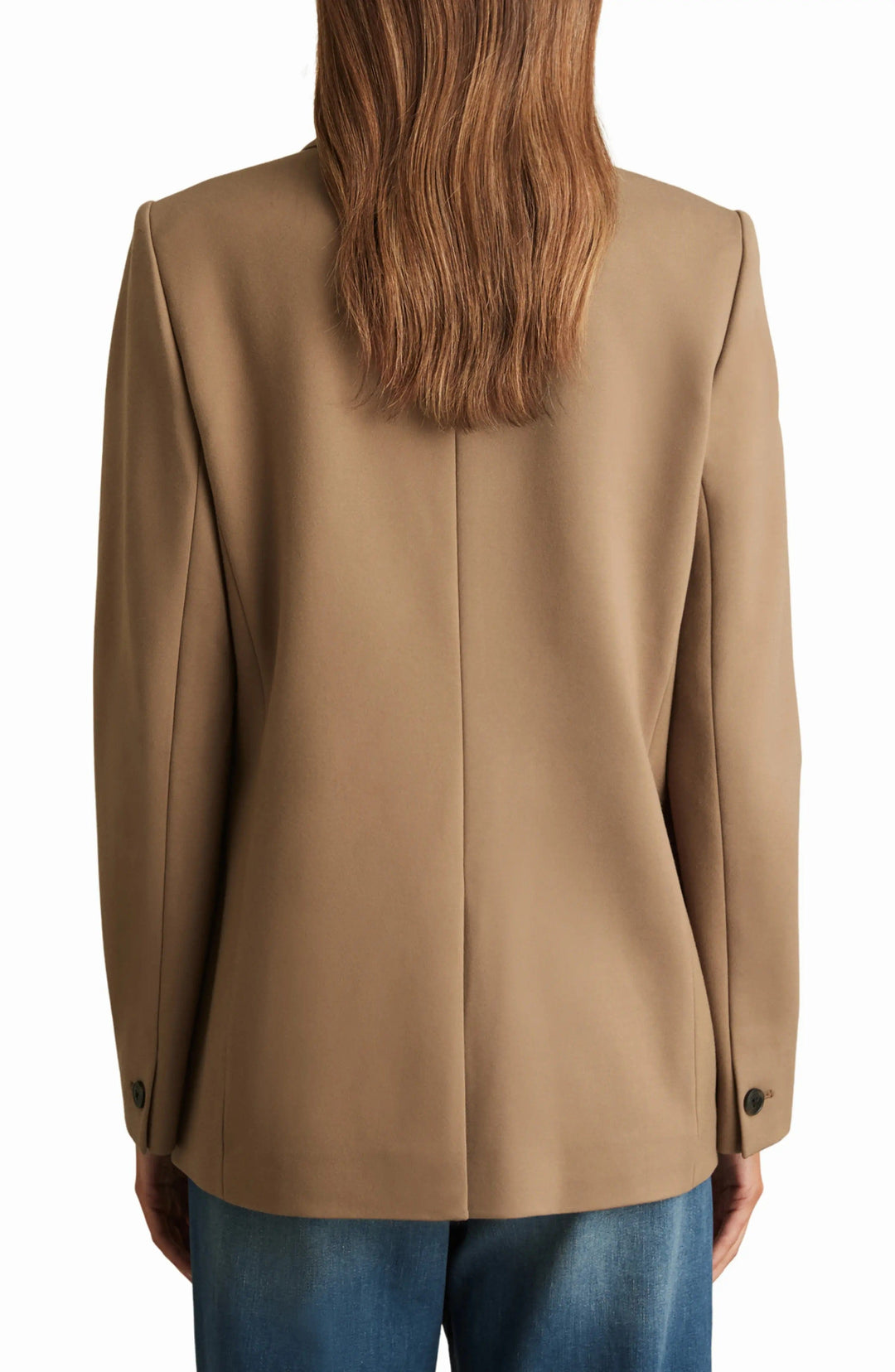solovedress Camel Double Breasted Casual Women Blazer