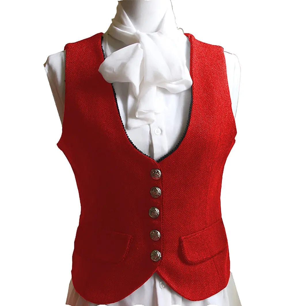 solovedress Classic U Neck Herringbone Women Waistcoat