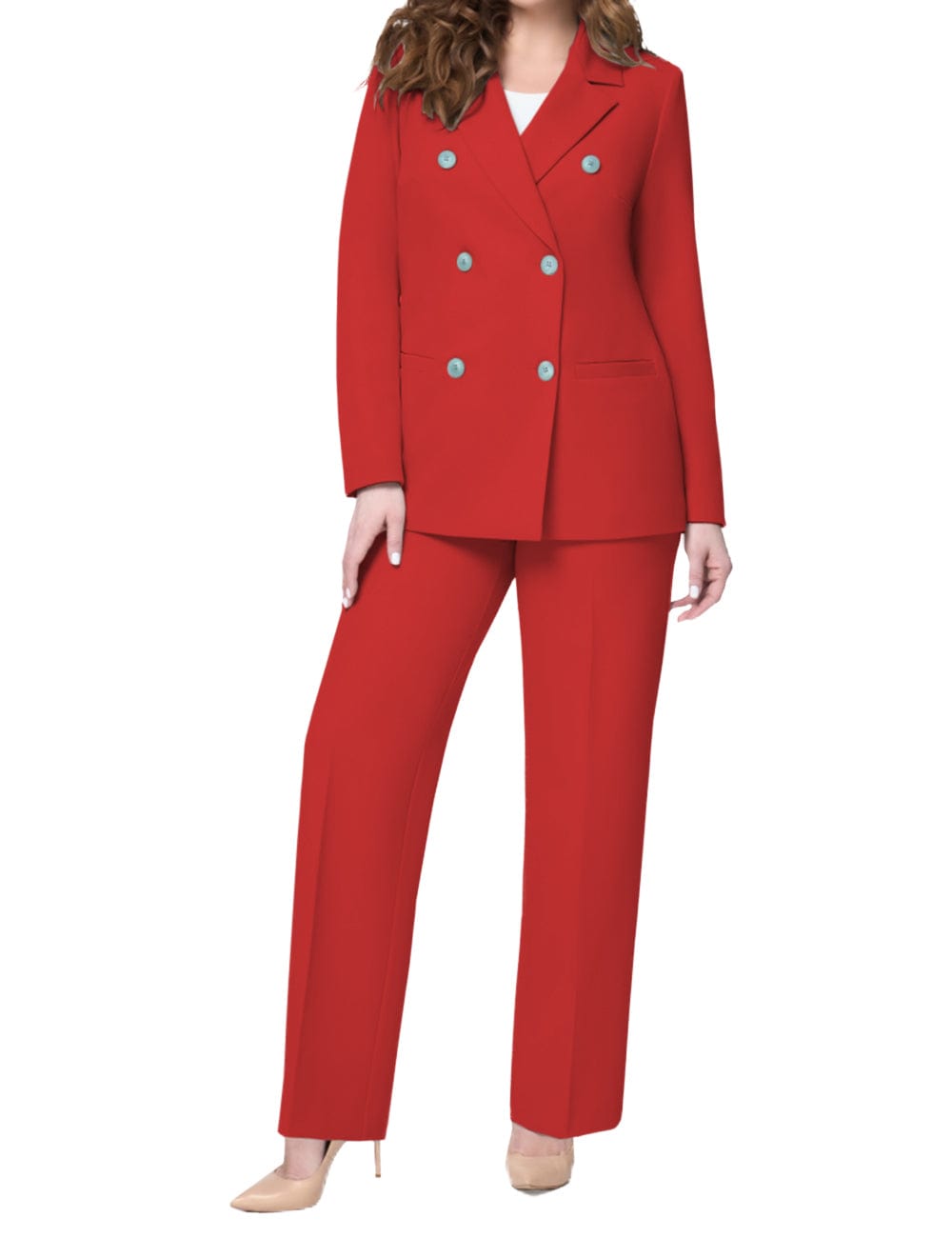 solovedress Fashion Women Suit 2 Piece Notch Lapel Jacket