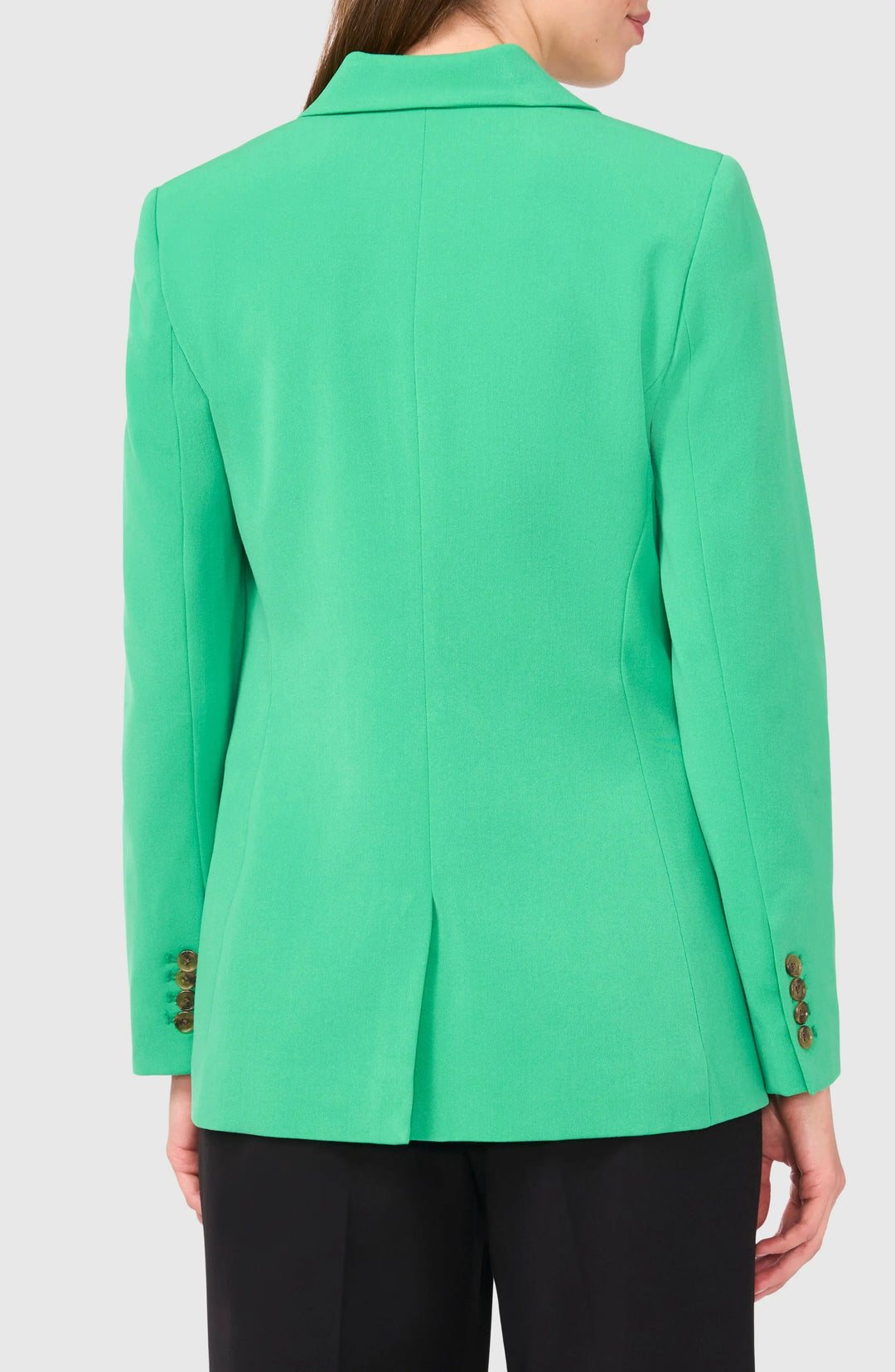solovedress Green Single Button Casual Women Blazer