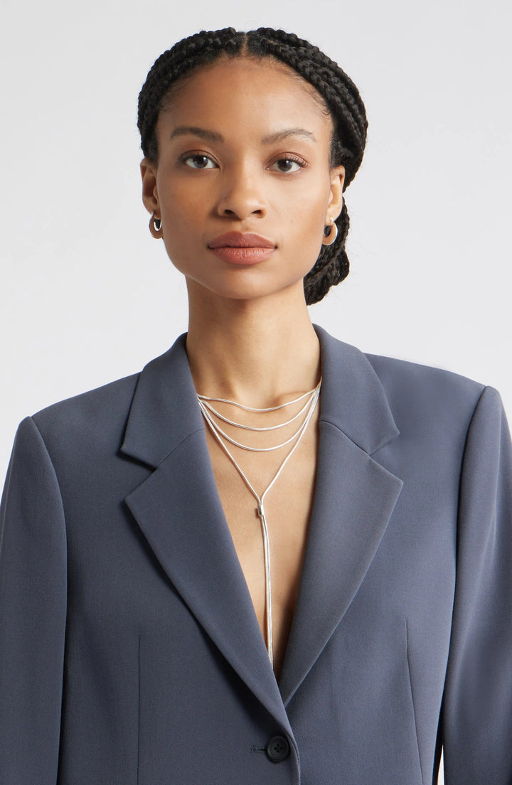 solovedress Grey Ebony Women Suit 2 Piece (Blazer+Pants)