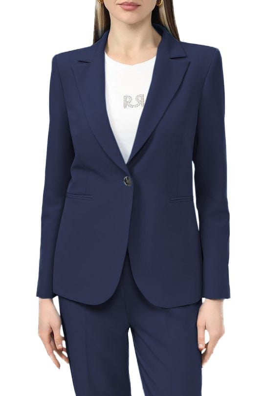 solovedress Light Blue 2 Piece Peak Lapel Women's Suit