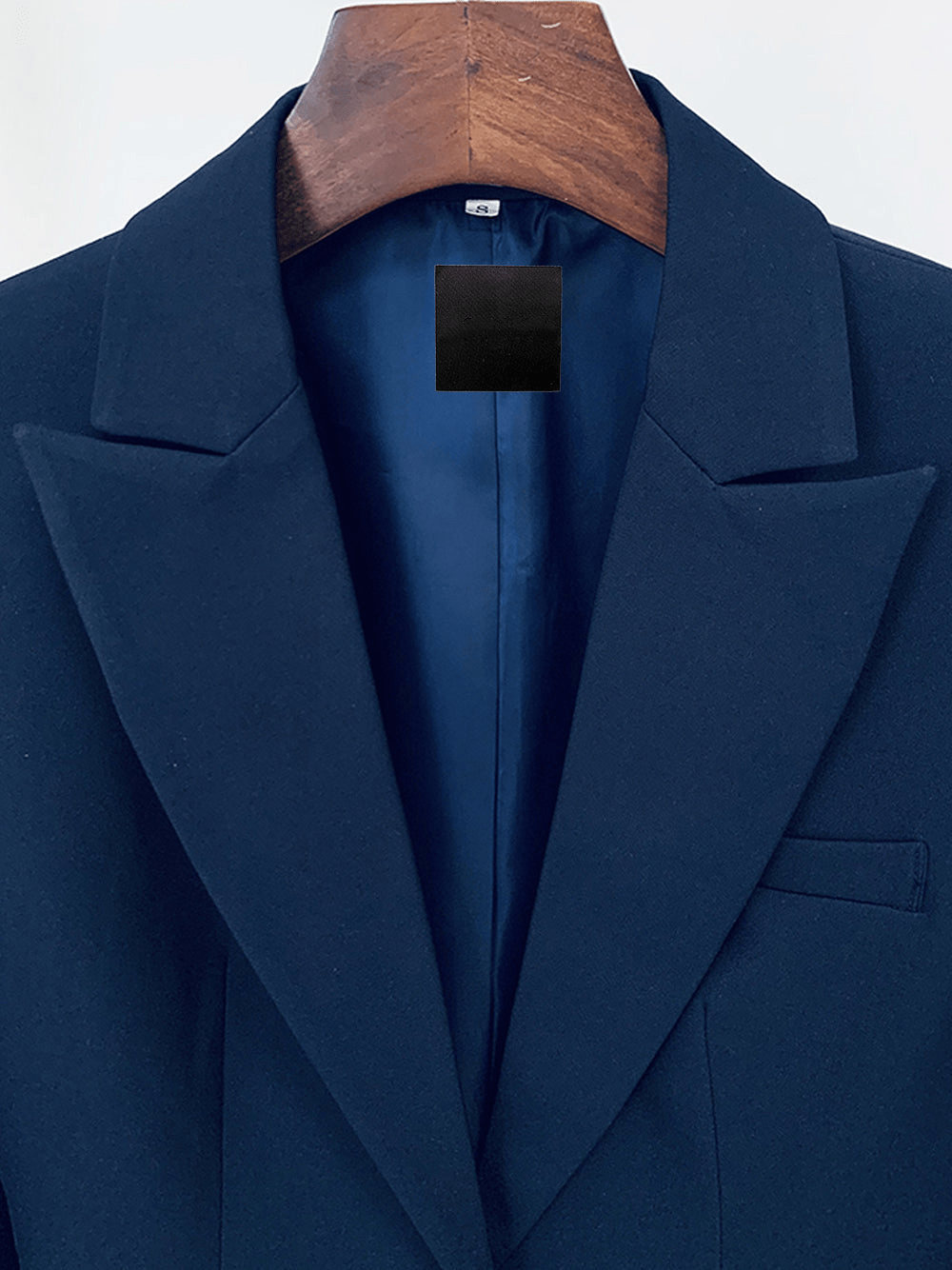 solovedress Navy 2 Piece Peak Lapel Single Breasted Slim Fit Women's Suit