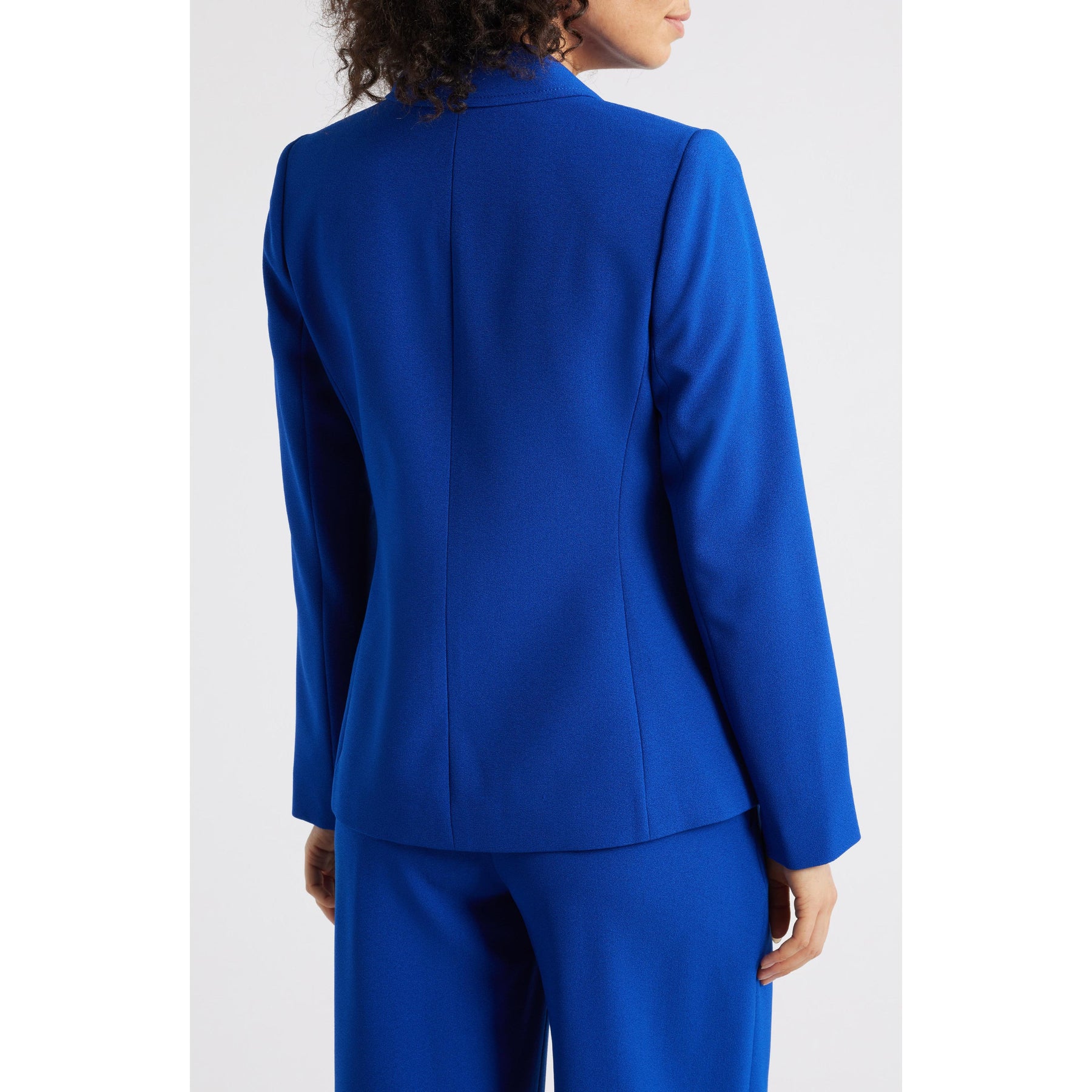 SoloveDress Women's 2 Piece Royal Blue Solid Suit Peak Lapel Single... Royal Blue / US 12