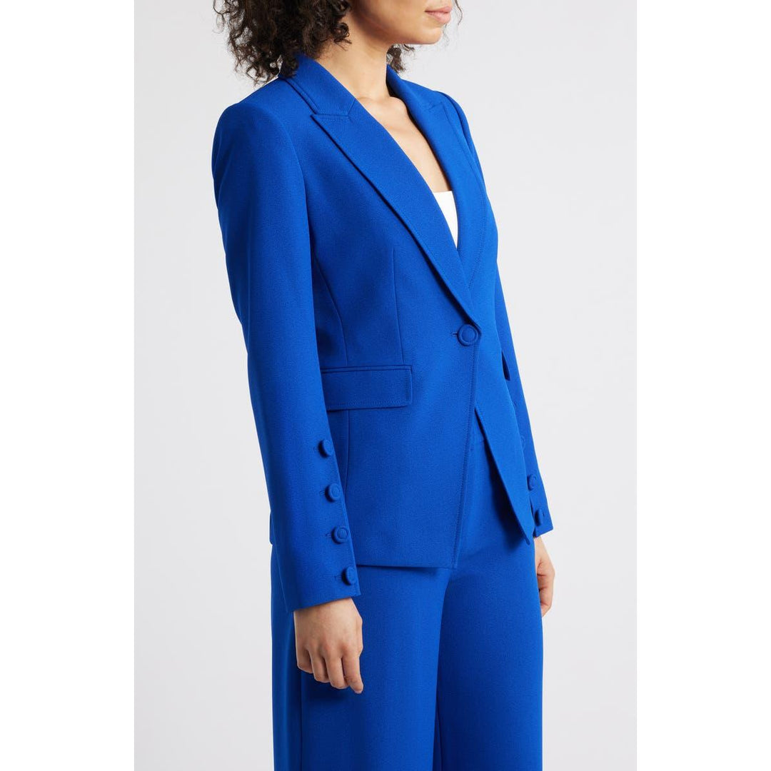 SoloveDress Women's 2 Piece Royal Blue Solid Suit Peak Lapel Single... Royal Blue / US 12 SoloveDress Women's 2 Piece Royal Blue Solid Suit Peak Lapel Single... Royal Blue / US 12