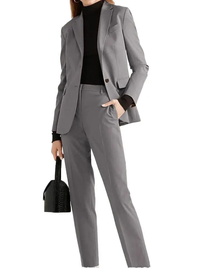 solovedress Single Buttons Notch Lapel 2 Pieces Women Suit