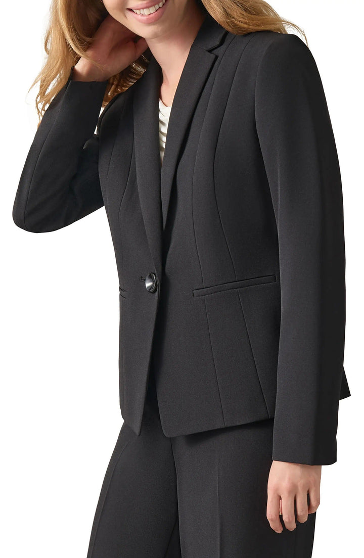solovedress SoloveDrees Black Single Button Women's Blazer