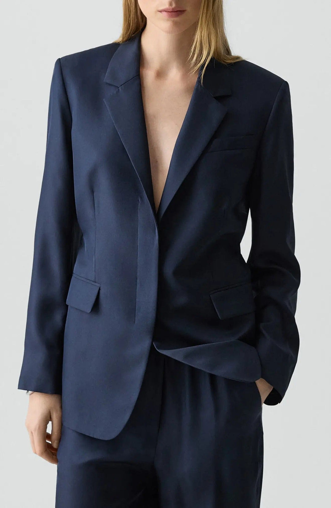 solovedress SoloveDrees Navy Women's Suit 2-Piece Blazer & Pants