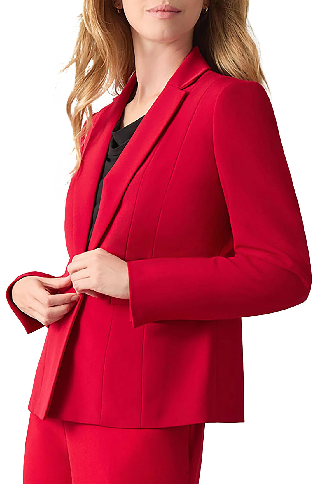 solovedress SoloveDrees Red Single Button Women's Blazer