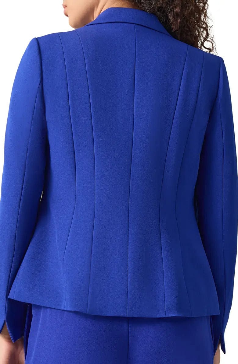 solovedress SoloveDrees Royal Blue Single Button Women's Blazer