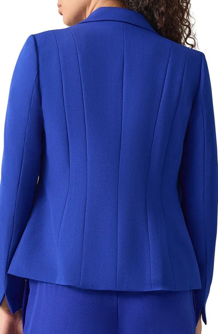 solovedress SoloveDrees Royal Blue Single Button Women's Blazer