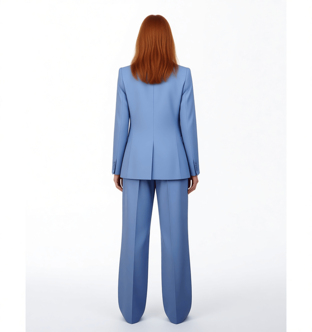 solovedress SoloveDress Women Suit 2 Piece Peak Lapel Blazer and Pants